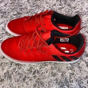 Adidas Red + White Shoes